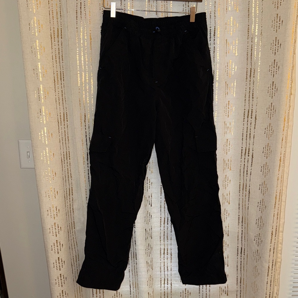 Epic Threads Boys Black Nylon Cargo Pants